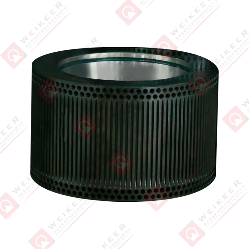 Rullo per pellet 20CrMnTi con ondulazione chiusa e fossette