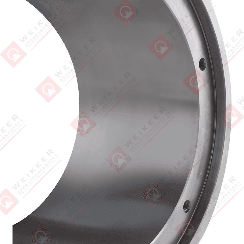 Rullo per pellet in acciaio legato con fossette