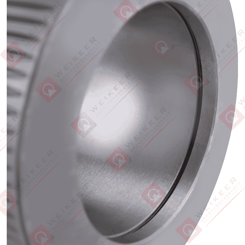 Rullo per pellet in acciaio con cuscinetto ondulato a estremità chiusa